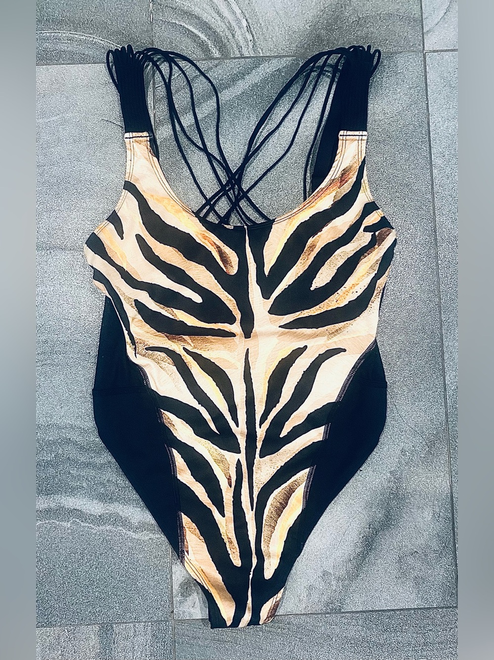 Savage X Fenty Wildcat Bodysuit in Animal Instinxx Colorway Size S